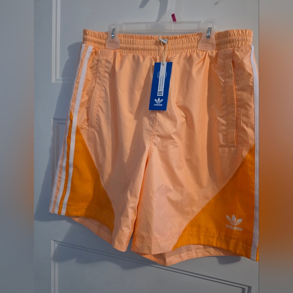 Adidas Peach and Orange Athletic Shorts